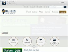 Tablet Screenshot of illinoisbank.com